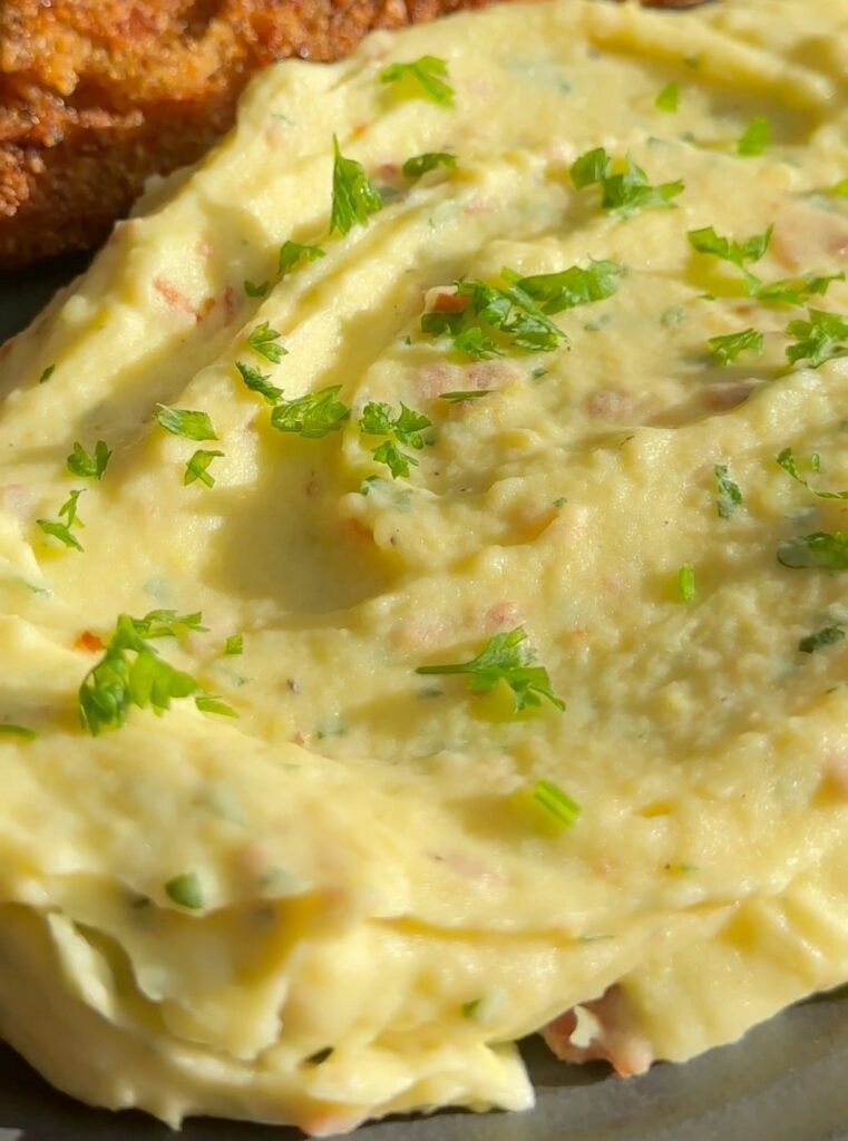 Mashed Potatoes with Bacon and Parmesan