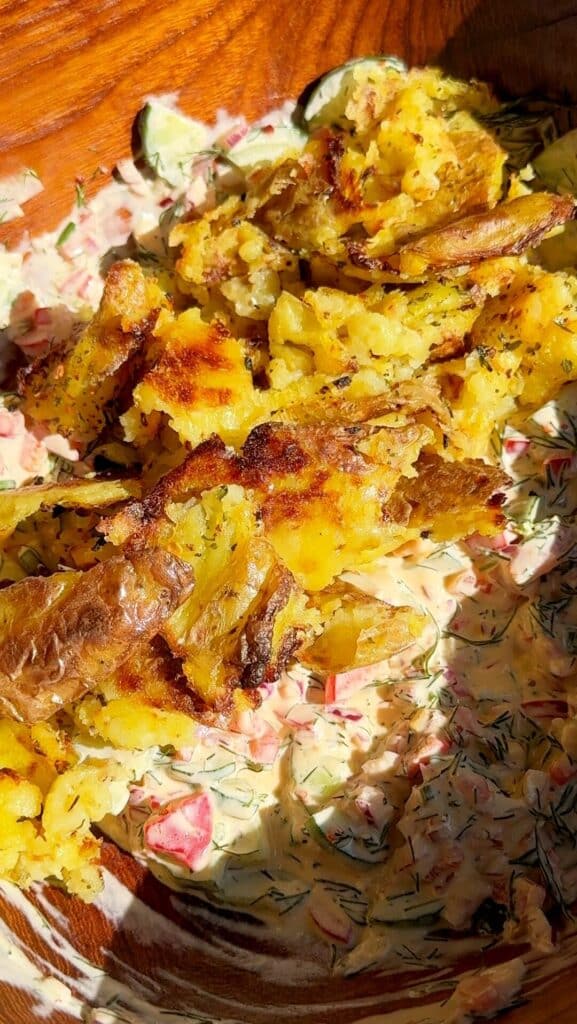 Smashed Potato Salad