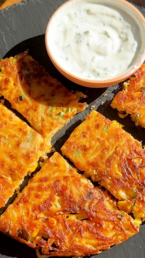 Crispy Potato Corn Pancakes