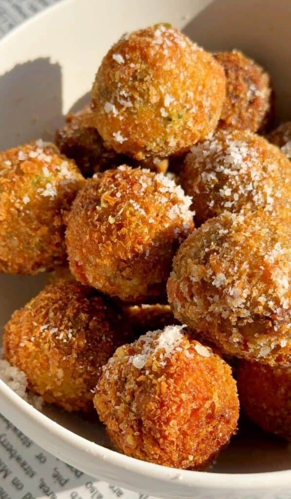Crispy Parmesan-Crusted Broccoli Cheese Balls