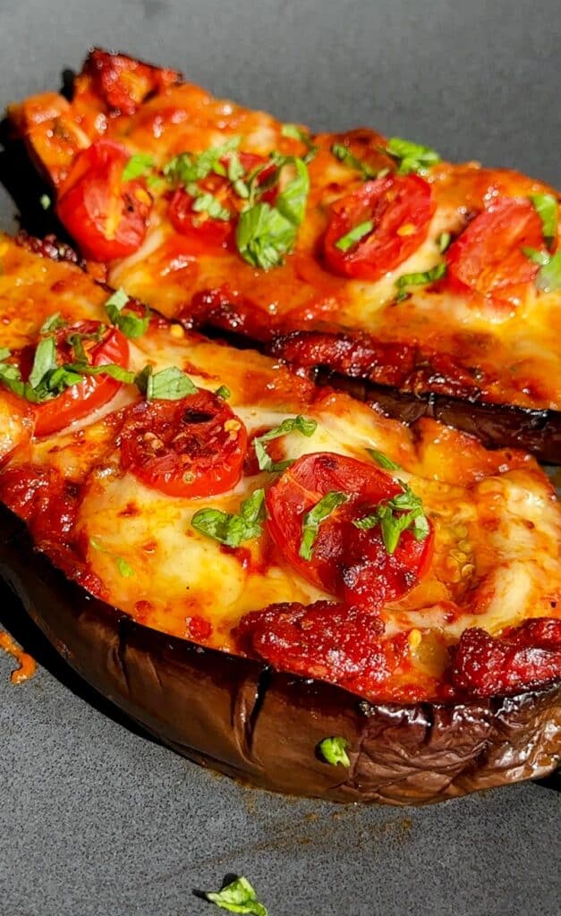 Baked Eggplant with Tomatoes and Mozzarella