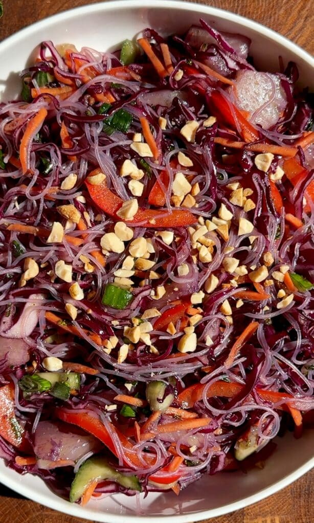 Thai Glass Noodle Salad with Crunchy Veggies