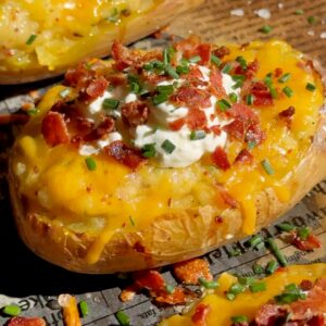 Cheesy Twice Baked Potatoes