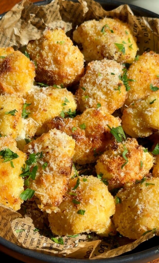 Parmesan Roasted Cauliflower Bites