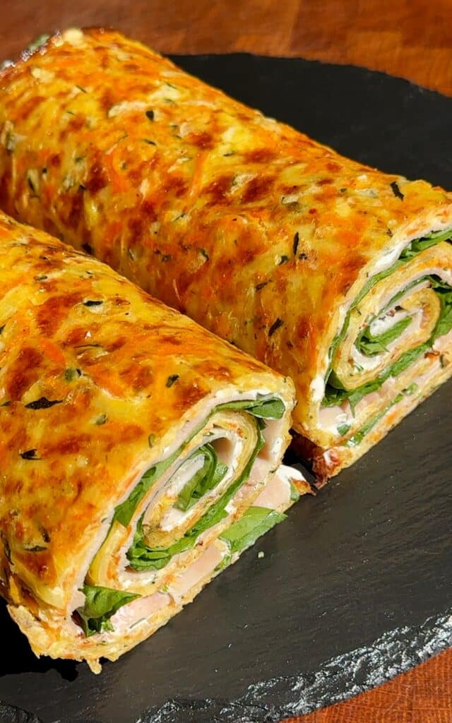 Low-Carb Baked Vegetable Wrap Recipe