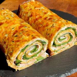 Low-Carb Baked Vegetable Wrap Recipe