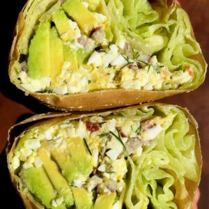 Bacon and Avocado Egg Salad Lettuce Wrap