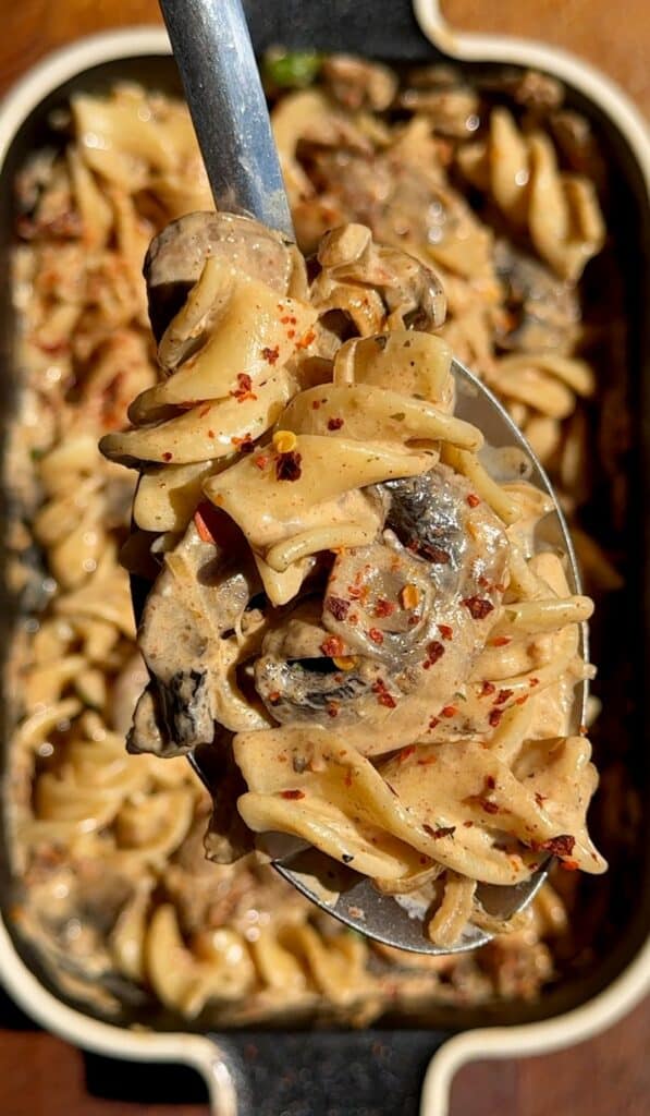 Creamy Garlic Mushroom Pasta