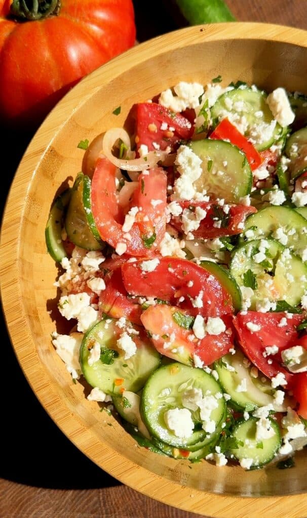 Cucumber Tomato Feta Salad
