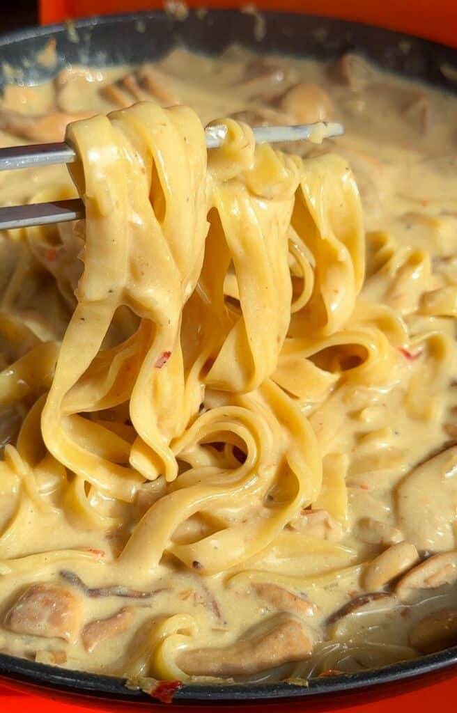 Creamy Mushroom Tagliatelle