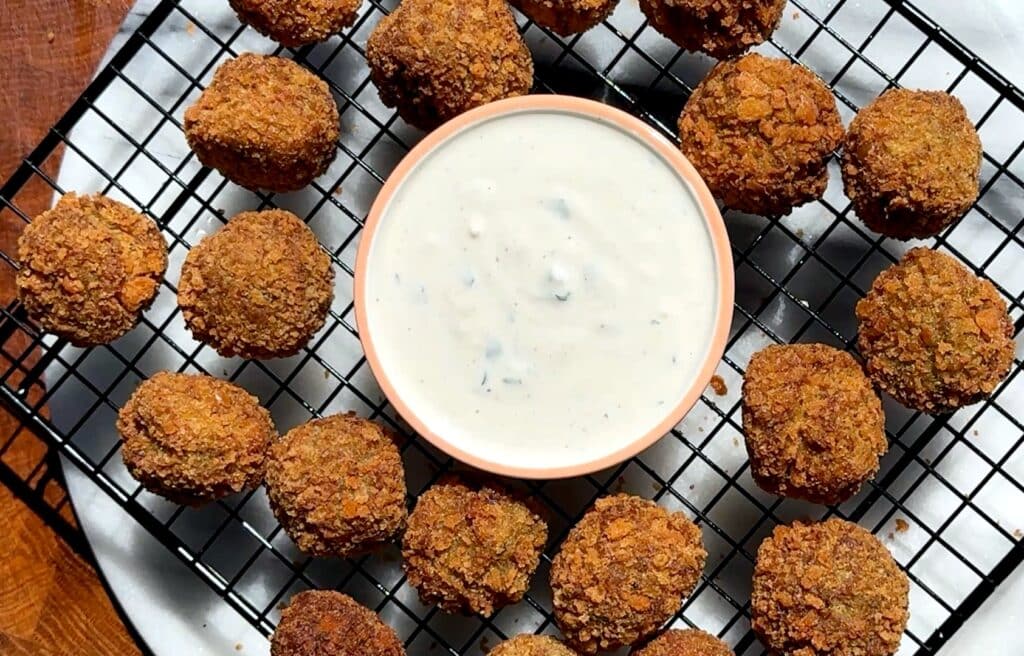 Homemade Zucchini Falafel