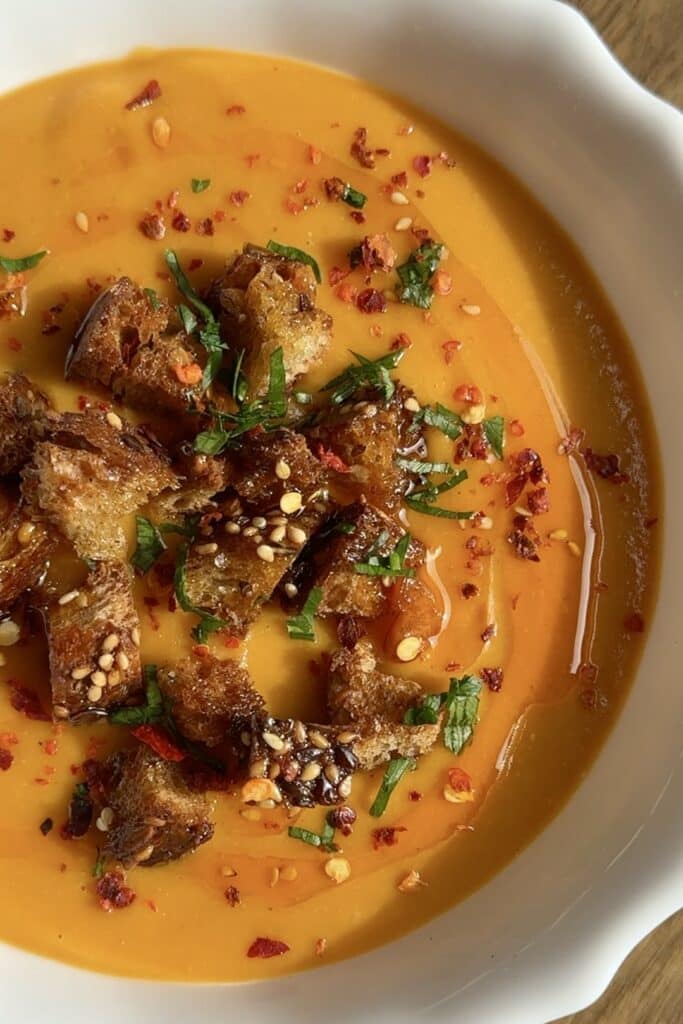 Vegan Creamy Red Lentil Soup