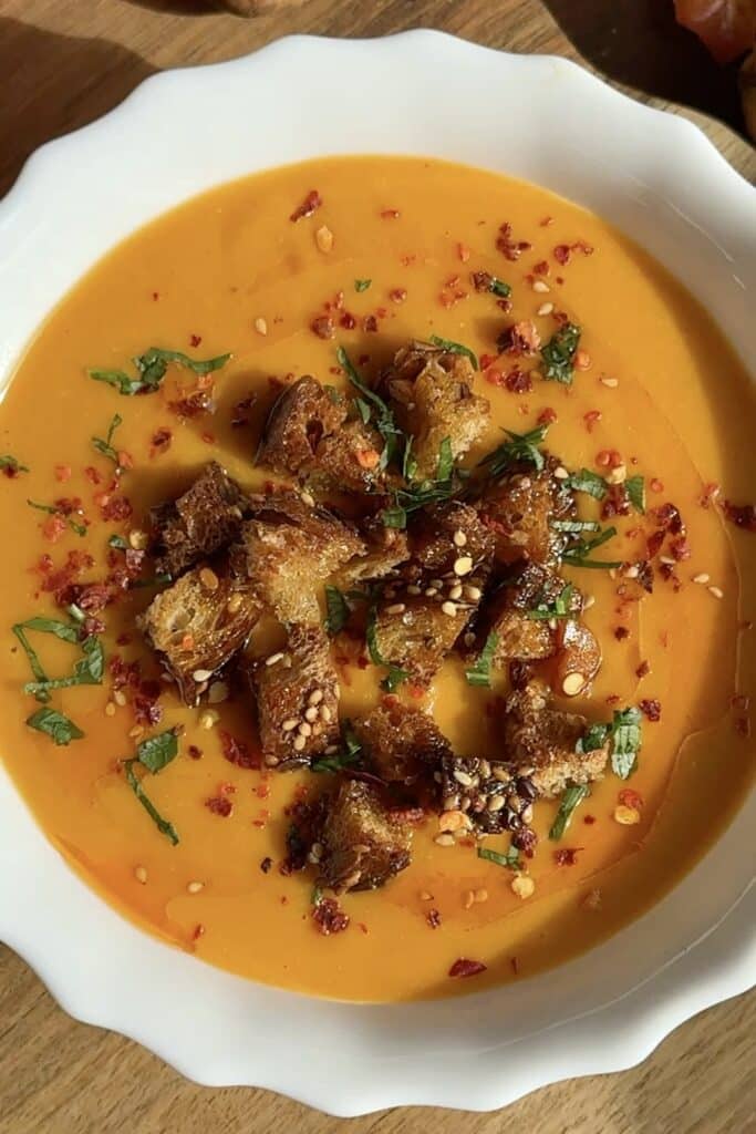 Vegan Creamy Red Lentil Soup