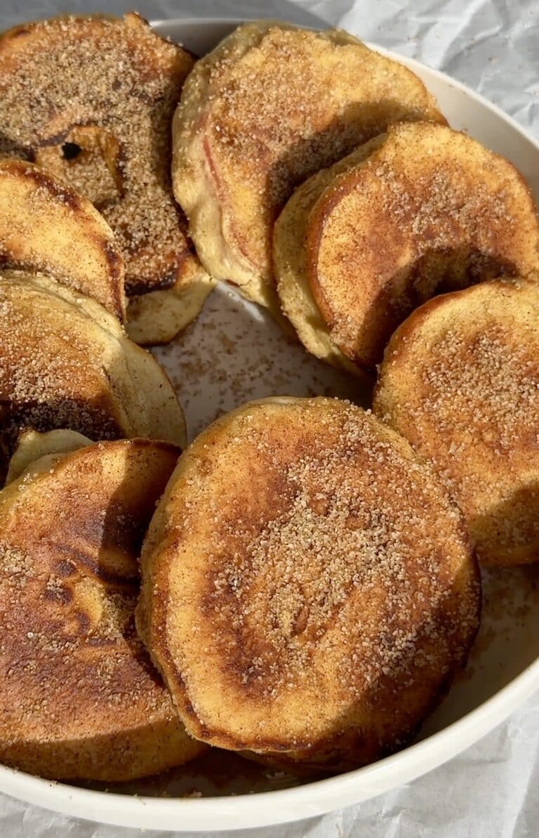 Fluffy Fried Apple Rings