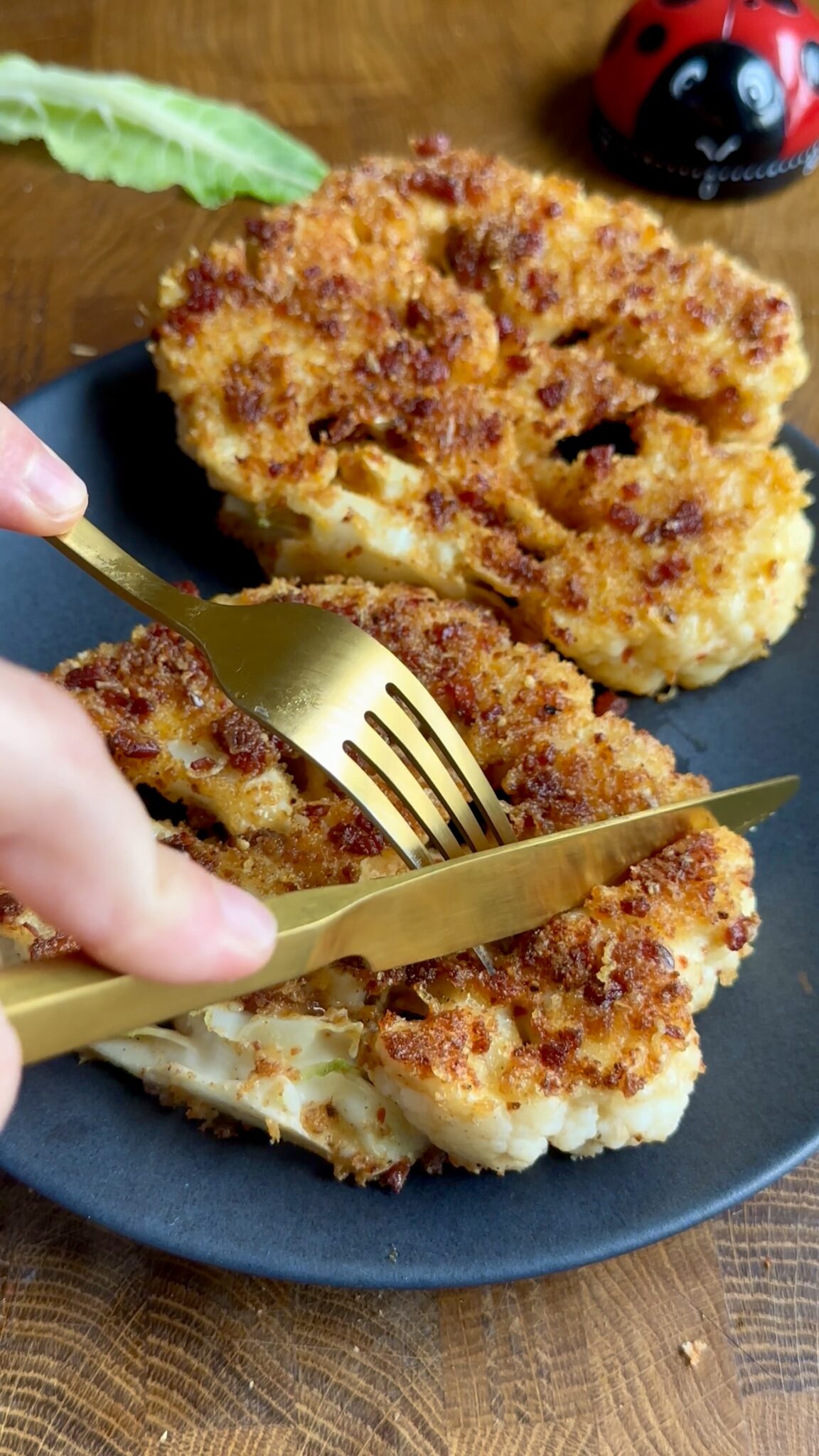 Bacon Cauliflower Schnitzel