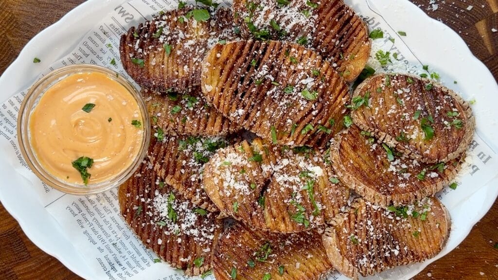 Crispy Accordion Fried Potatoes
