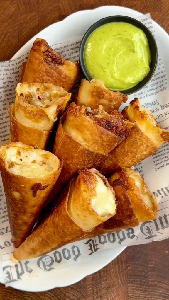 Crispy Cheesy Beef Cones