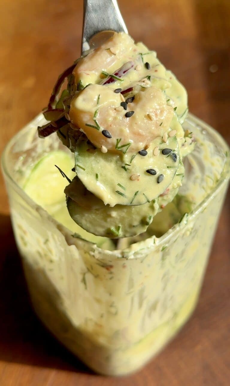 Creamy Cucumber and Shrimp Salad