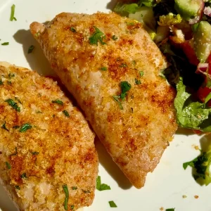 Baked Chicken Stuffed Pockets with Spinach & Cheese